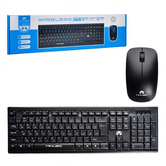کیبورد و موس بی سیم میکاسو (MIKUSO) مدلKB-C019