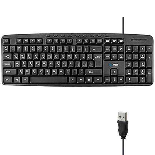 BAYBEL K‑201 Wired Keyboard (کیبورد سیم‌دار بای‌بل مدل K‑۲۰۱)