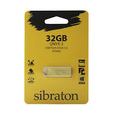 USB 3.2 32 GB Sibraton SF3405 Onyx Silver  (فلش مموری ۳۲ گیگ سیبراتون مدل SF3405 اونیکس – رنگ نقره‌ای (رابط USB 3.2))