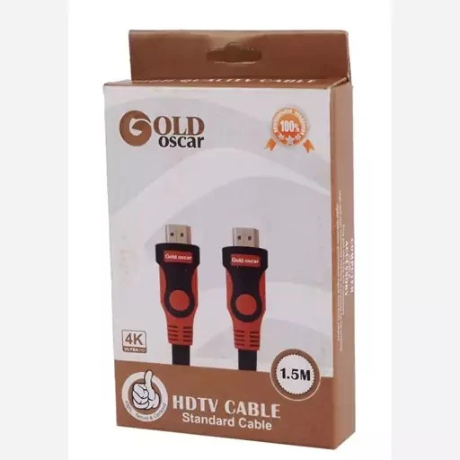 GOLD OSCAR 4K HDMI Cable 1.5M (کابل اچ‌دی‌ام‌آی برند گُلد اُسکَر ۴کی طول ۱/۵ متر)