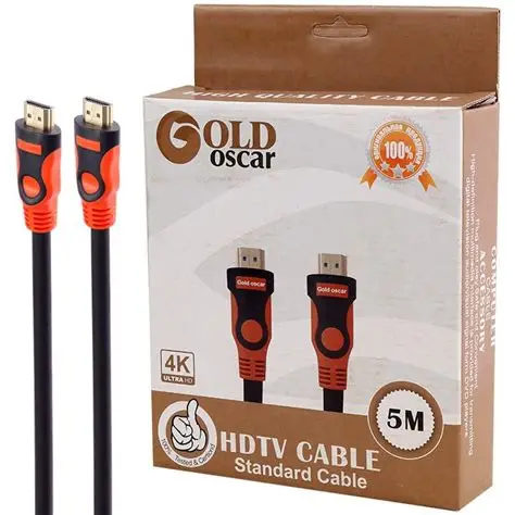 GOLD OSCAR 4K HDMI Cable 5M (کابل اچ‌دی‌ام‌آی برند گُلد اُسکَر ۴کی طول ۵ متر)