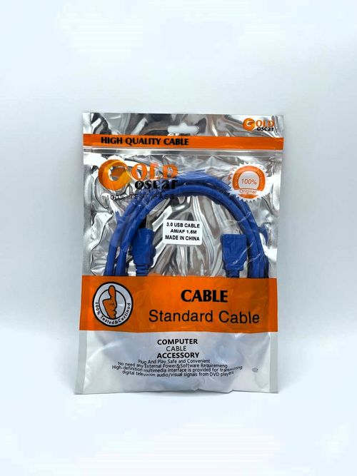 کابل افزایش 1.5 متری یو اس بی 3 گولد اسکار