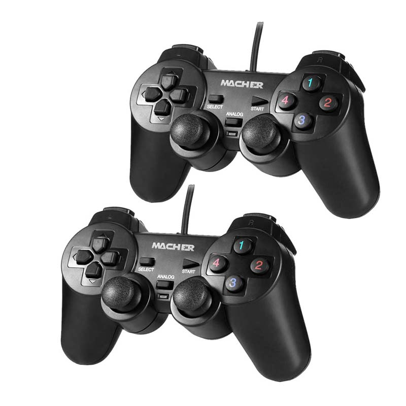 MACHER MR58 Shock Gaming Pad - گیم‌پد دوبل شوک‌دار مچر MR58