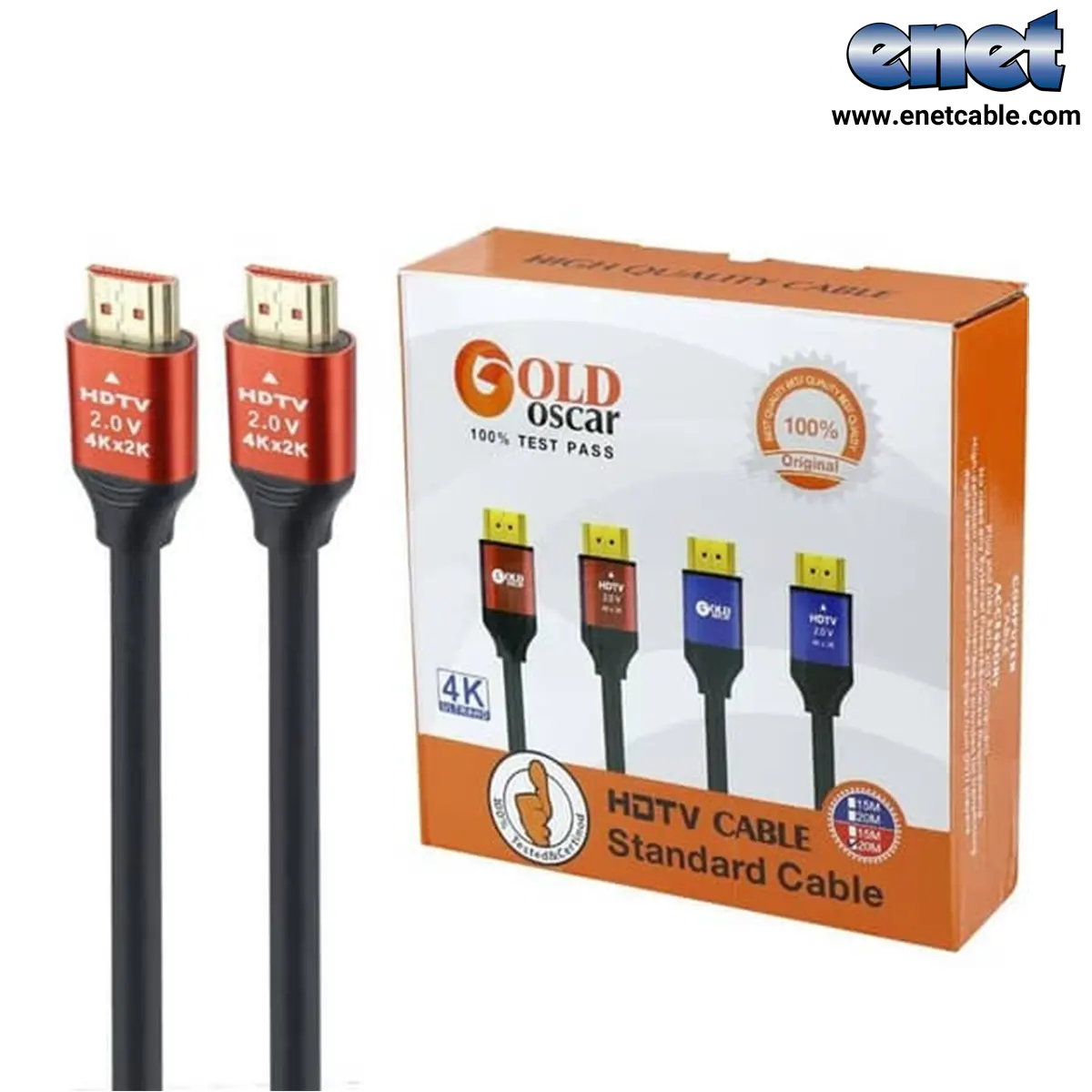 GOLD OSCAR 4K HDMI Cable 10M (کابل اچ‌دی‌ام‌آی برند گُلد اُسکَر ۴کی طول ۱۰ متر)