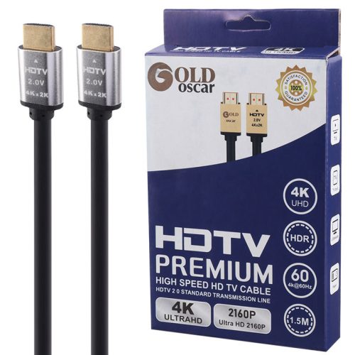 GOLD OSCAR 4K HDMI Cable 5M (کابل اچ‌دی‌ام‌آی برند گُلد اُسکَر ۴کی طول ۵ متر)