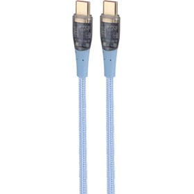 Type‑C 66W Transparent Dual Cable (کابل تایپ‌سی شفاف دو سر توان ۶۶ وات)
