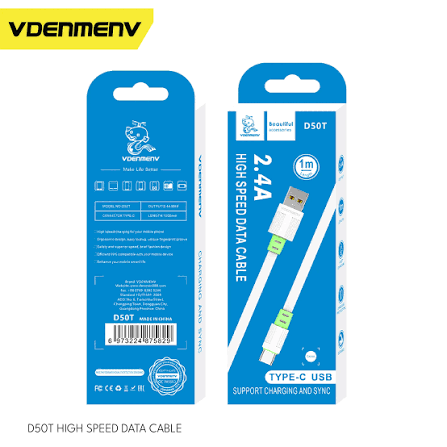 DENMEN D50T TYPE‑C – Charging Cable